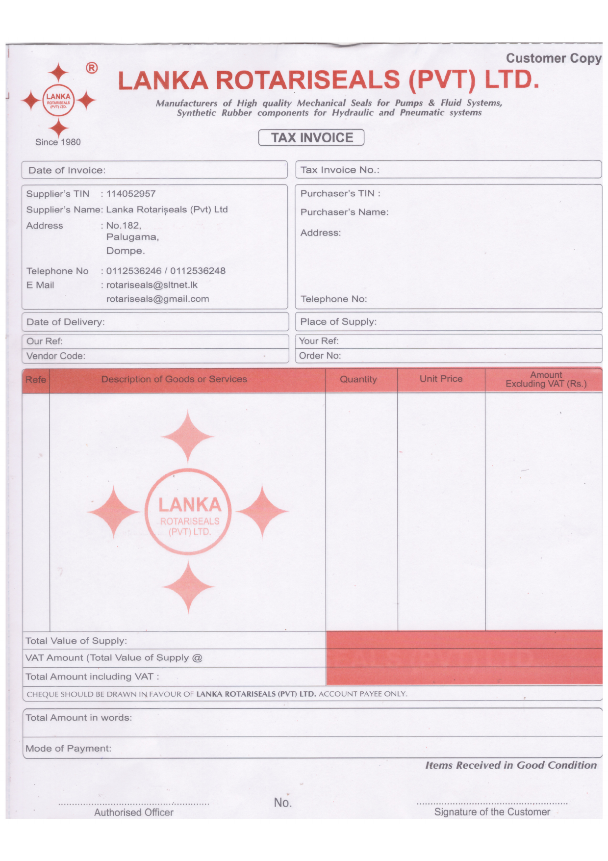 Invoice print template